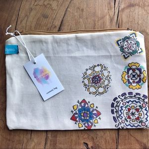 Handmade Cosmetic Bag with Scrap Fabrics-Paisley
